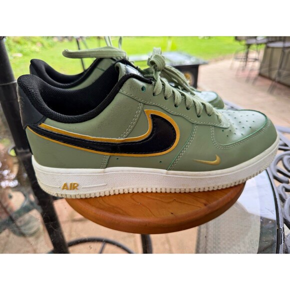 Nike Other - Nike Air Force 1 '07 LV8 Low Metallic Swoosh Pack Oil Green DA8481-300 8.5